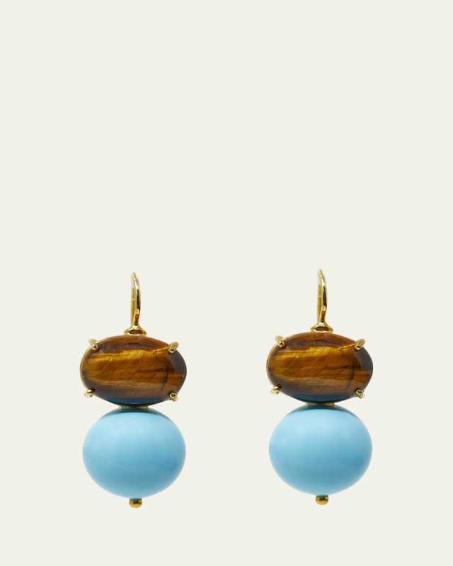 Monachina and Boule Resin Earrings